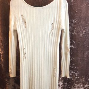 Forever 21 distressed sweater dress